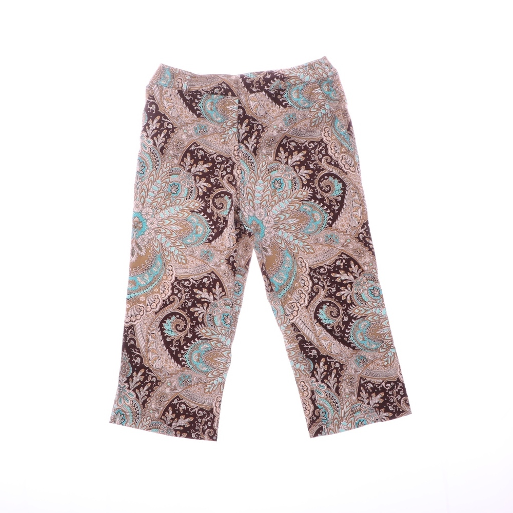 Briggs Casual Womens Paisley Green Pants 12